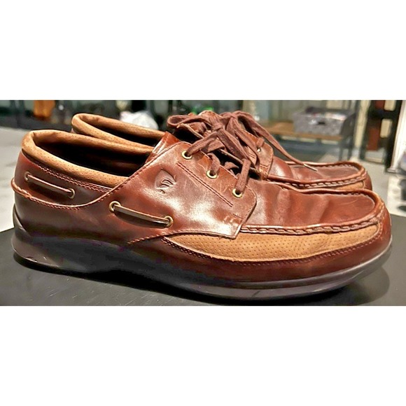 Irish Setter Red Wing Brown Leather Oxford Navigator Deck Shoes Sz (11.5) - Picture 3 of 9